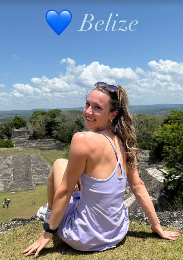 Women happy taking photo in Belize