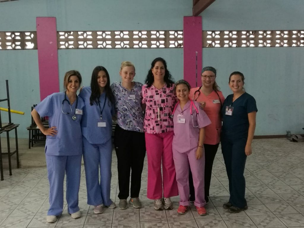 A group of nurses taking a photo together