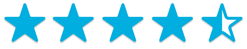 4.5 stars icon
