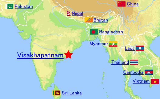 India map location