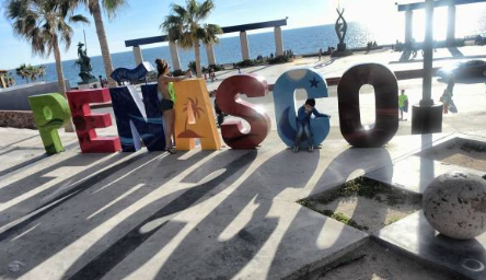 Penasco Mexico sign by the beach