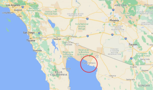 Baja Mexico map location